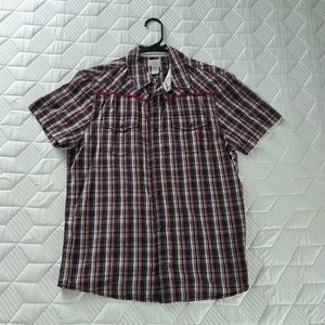 Buffalo David Button Short Sleeve Button-down